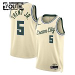 Milwaukee Bucks Trikot Gary Trent JR Nike 2025-26 City Edition Weiß Swingman - Kinder